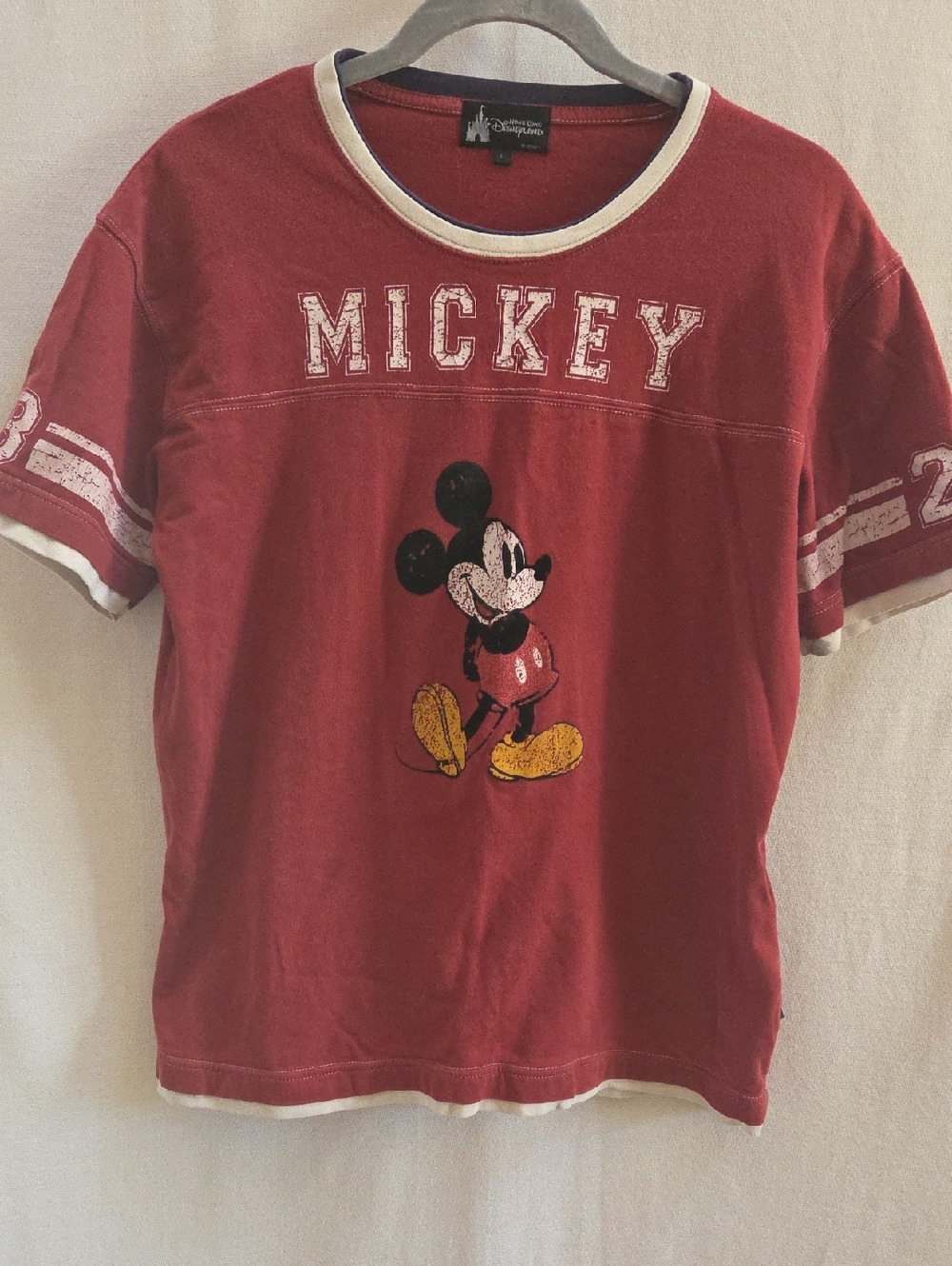 Disneyland Kids Red Mickey Short Sleeve Graphic Tee